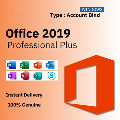 Office 2019 Professional Plus Genuine Original Bind License Key Multilingual