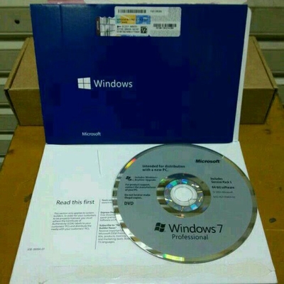 800x600 Resolution Windows 7 Professional Retail Box With Genuine COA Key Sticker
