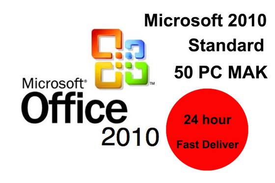 Standard 50pc  Office Professional Plus 2010 Activation Code 32 Bit