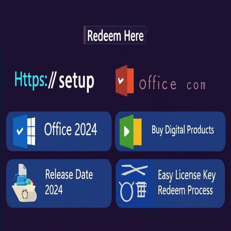 Redeem Here Https setup office com Office 2024 Key Buy Digital Products Release Date 2024 Easy License Key Redeem Process