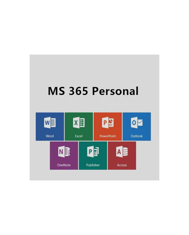 MS 365 Personal 12-Month License for 1 User Includes Office Apps & Cloud Services