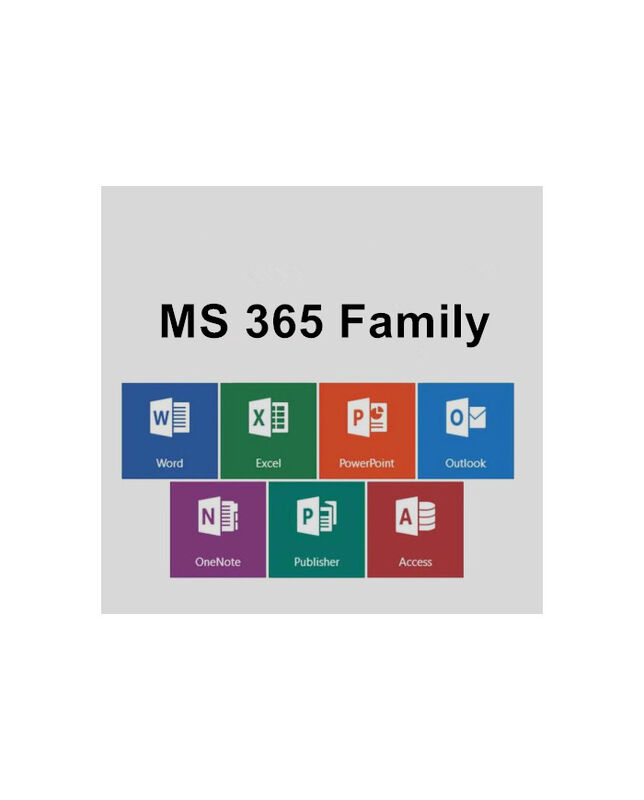 MS 365 Family Up To 6 People 12 Month Subscription For Windows And Mac