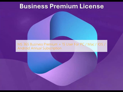 MS 365 Business Premium + 15 User For PC / Mac / IOS / Android Annual Subscription